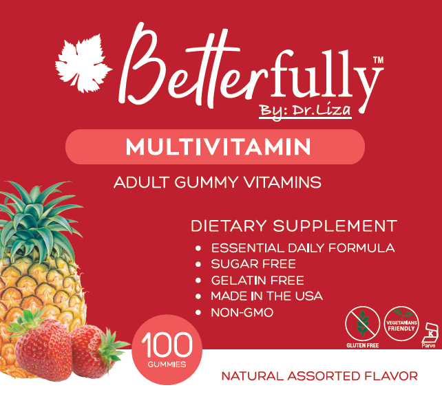 Multivitamin Gummy for Adults [Sugar Free Natural Assorted Flavors] (100 Count)