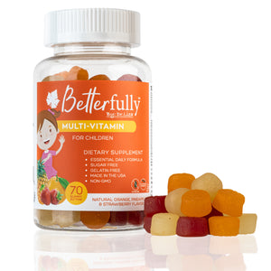 Multivitamin Gummy for Children, [Sugar Free Orange, Pineapple & Strawberry Flavored]  (70 Count)