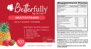 Multivitamin Gummy for Adults [Sugar Free Natural Assorted Flavors] (100 Count)