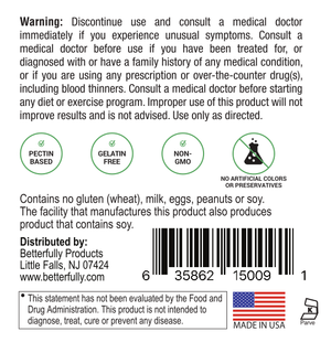 Turmeric Curcumin & Ginger [Tropical Flavored Gummy Vitamins for Immune/Joint Support] (60 Count)